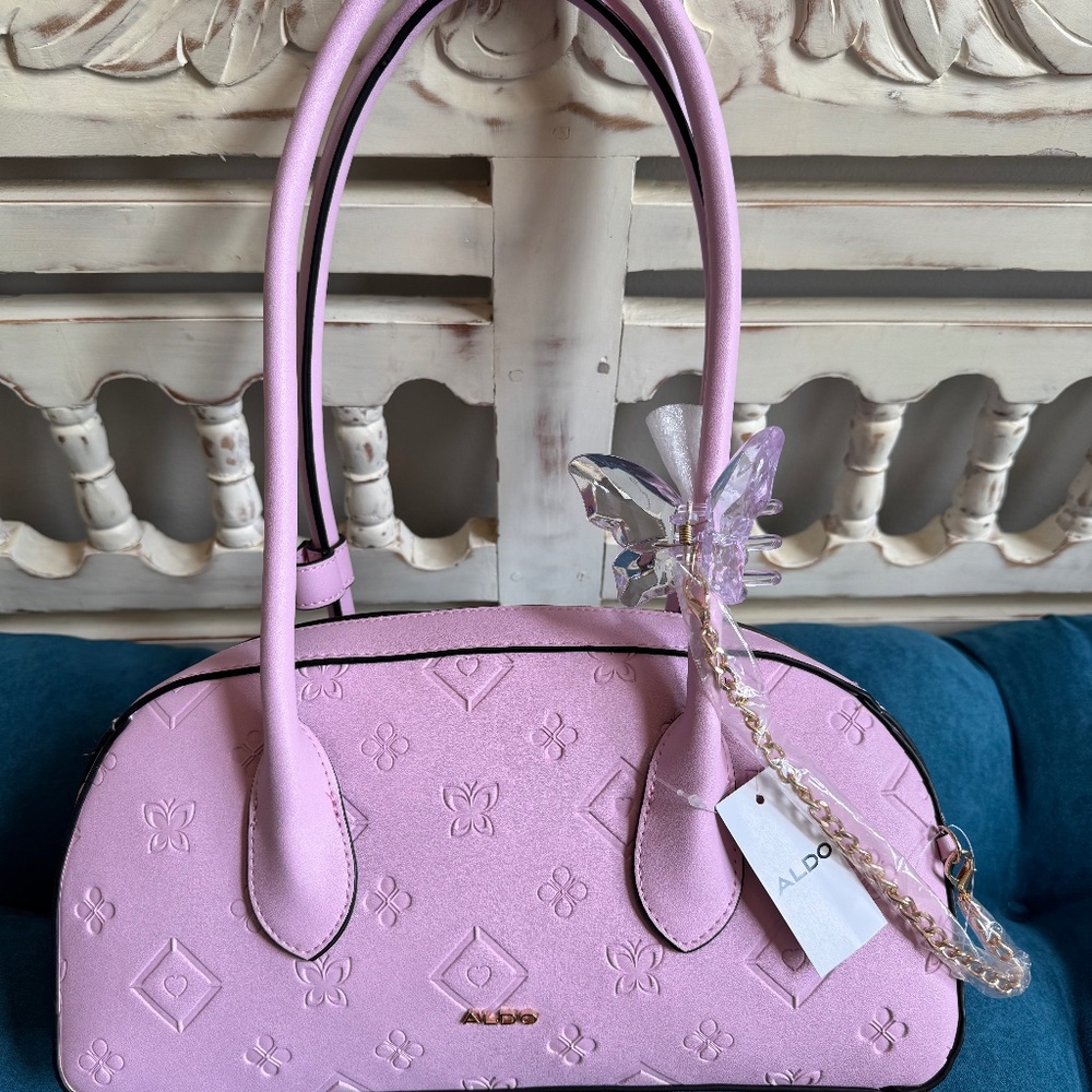 NWT Adorable Lilac Barrel Tote By Aldo